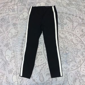 Rag & Bone Simone Black Dress Pants White Stripe Sz 2